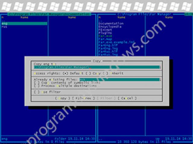 Использование программы FAR Manager Far файловый менеджер скачать торрент